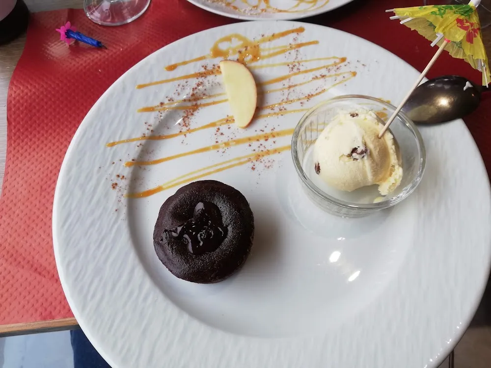 Fondant Chocolat Et Glace Rhum Raisins