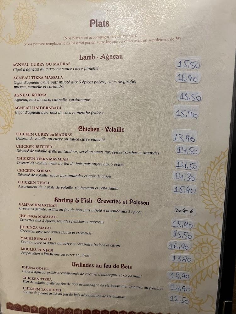 LE RAJASTHAN - Menu Image 2