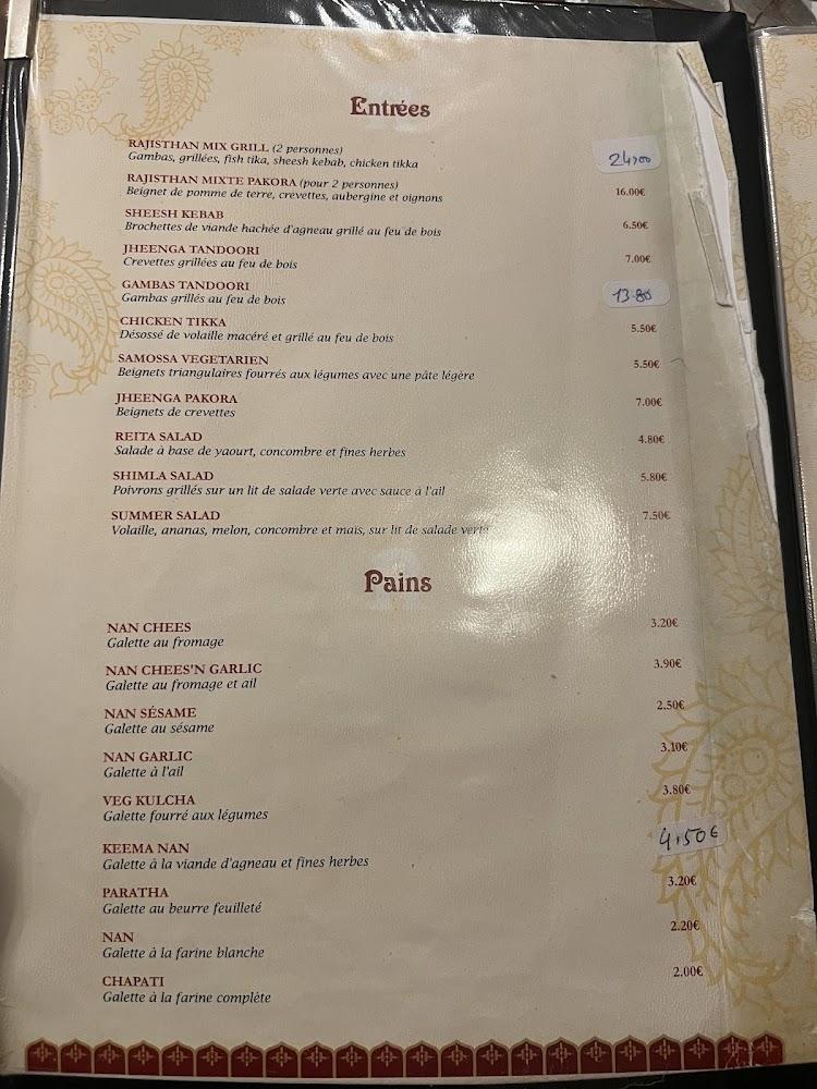 LE RAJASTHAN - Menu Image 4